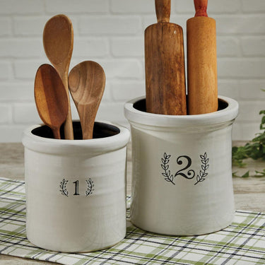 Ironstone Crock Planter - Number 2 Park Designs - The Fox Decor